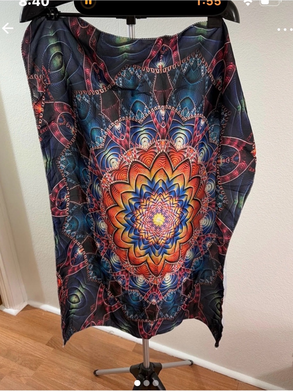 Boho Radiant Mandala Tapestry - Multicolor Wall Art